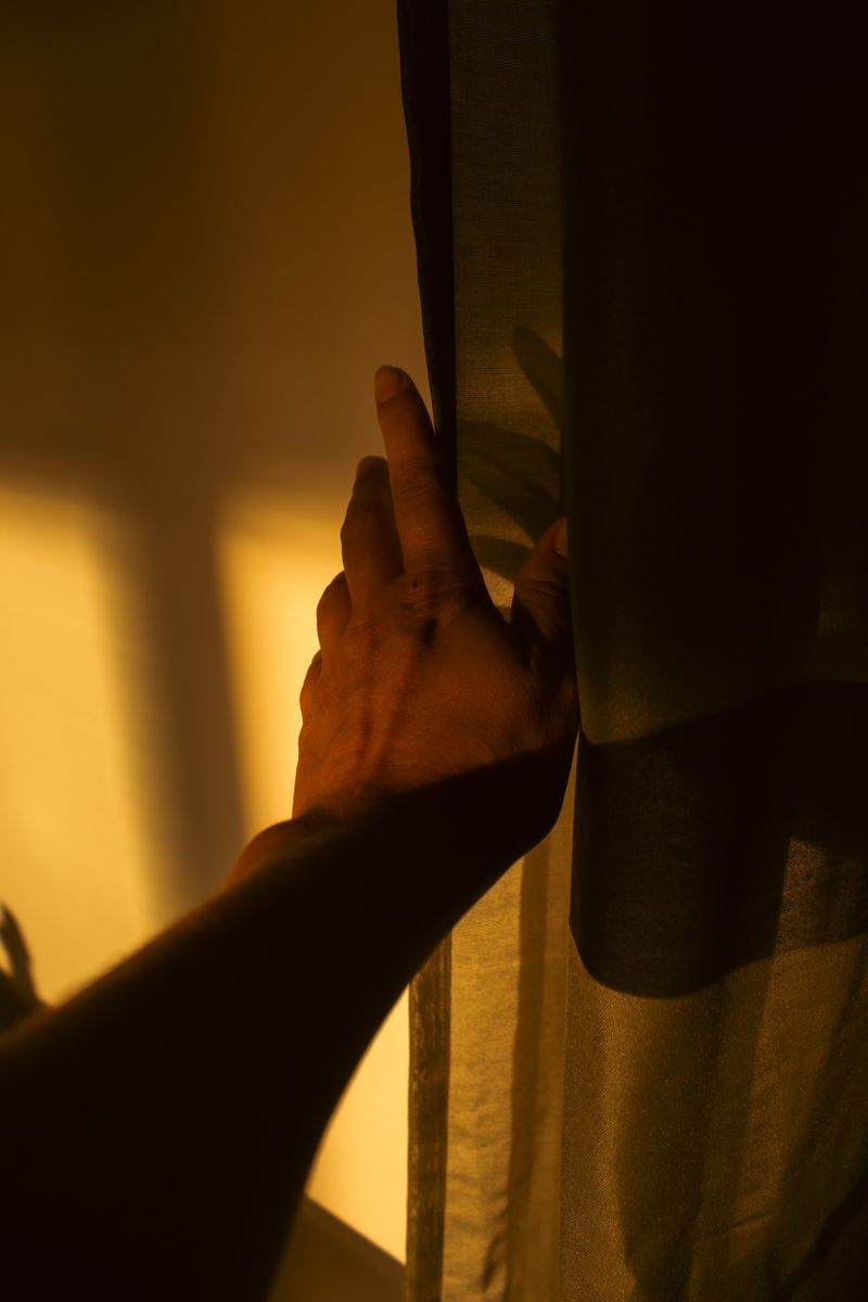 Open hands in gentle light